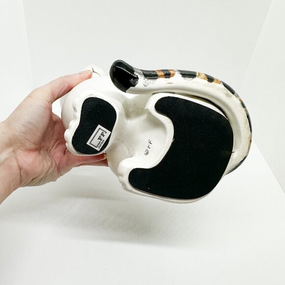 HTF Rare VTG Fitz Floyd Ceramic Calico Cats Bookends Hand Painted - Picture 14 of 14